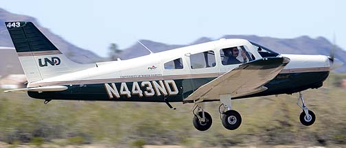 University of North Dakota Piper PA-28-161 Warrior II N443ND, Cactus Fly-in, March 3, 2012